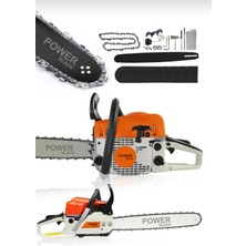 Power Black 52CC 2.9 Hp 8000 Rpm Benzinli Ağaç Odun Dal Kesme Makinesi Motorlu Testere