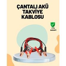 1200 Amper Jumper Kablo 2 Metre Bakır Uçlu Araç Takviye Seti - EMTHBA7131-4453