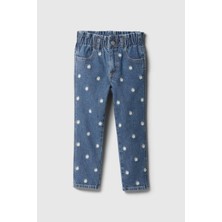 Gap Mavi Kadın / Kız V-Emb Mom Jean Model Kodu: ( 725976MAVİ)