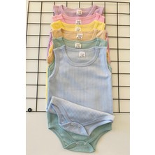 Miyakidsworld Pamuklu Kalın Askılı Çocuk Body -Özel Gereksinimli Çocuklar Için 7-12 Yaş 6 Renk