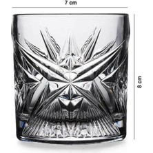 PremiumPort Şık 350 cc 4'lü Viski Bardağı Seti, Zarif ve Kullanışlı Tasarım