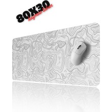 Sarftech White Contour Speed Hızlı Yüzey Kaymaz Taban Gaming Oyuncu Mouse Pad Oyuncu Gaming Mousepad