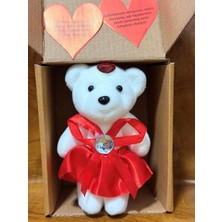 14 Şubat Sevgililer Günü Özel Kutulu Mini Ayıcık Kalpli Sevgi Sözlü Hediye