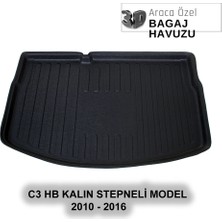 Elorcar Cıtroen C3 (Baz Versiyon-Kalın Stepneli)  2010 - 2016 3D Bagaj Havuzu