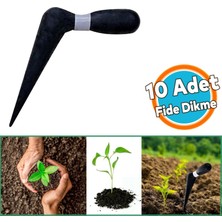Nzb Fide Dikme Aparatı Aleti Fide Dikici ve Sökücü Siyah Plastik 18 cm (10 Adet)