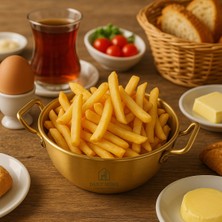 PremiumPort 14CM Metal Kulplu Gold Sunumluk Sosluk, Şık ve Pratik Kullanımlı