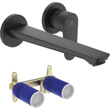 Ideal Standard Cerafine O Ankastre Lavabo Bataryası Seti, Mat Siyah, Kıt1 + Kıt2 (2 Parça)