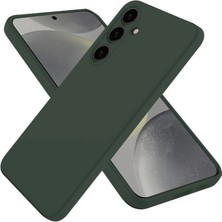 Buğz Samsung Galaxy A56 Kılıf Nano Içi Kadife Silikon - Koyu Yeşil