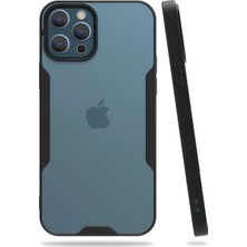 Buğz Iphone 12 Pro Max Kılıf Platin Silikon - Siyah