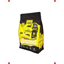 Calperia Köpek Pres Deri Kemik Ödülü Beyaz 15CM 12 Adet M Boy