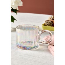 PremiumPort Şık Lüsterli Cam Kupa 300 Ml, Zarif ve Fonksiyonel Tasarım