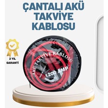 1200A Güçlü Akü Takviye Kablosu 2m Büyük Maşalı Acil Yardım - EMTHBA5775-9725