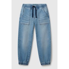 United Colors Of Benetton Mix Erkek Ej_logo Detaylı Büzgü Ipli Denim Jogger Pantolon Model Kodu: ( 44LGCF04J920)