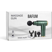 Bafum Masaj Tabancası Tek Başlıklı Şarjlı Kas Gevşetici Massage Gun Sessiz Güçlü Motor