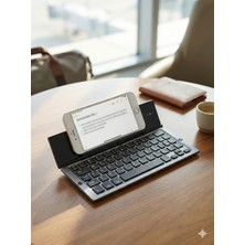 Zilvana Brivona Katlanabilir Bluetooth Klavye Telefon/tablet Standlı Taşınabilir