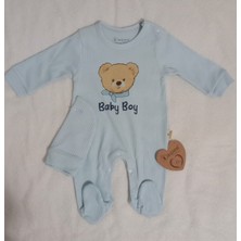 My Baby Kumsal CAYZEN Erkek Bebek Şapkalı Tulum 2li Set 3 - 6 ay 1097