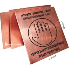 Antistatik Bakır Levha Yalıtkan Topraklama Levhası Türkçe Ingilizce