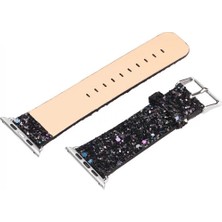 K-yonlineticaret Ally Apple Watch 7-8 45MM 6-5-4 44MM Kordon Kayış Deri Sim Işlemeli 3-2-1 42MM-( - KY002K-6RVQ7