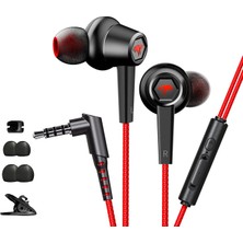 K-yonlineticaret Xmowi Vx2 Gaming 3.5mm Kulak Içi Mikrofonlu Oyuncu Kulaklığı Gurultu Engelleyic - KY002K-6PMC5
