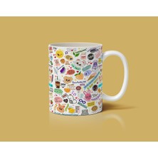 PremiumPort Sevimli ve Renkli Stray Kids 2 Baskılı Kupa Bardak, Ofis ve Hobi Için Ideal