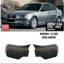 Tuning Vadisi Bmw E46 Batman Yarasa Ayna Kapağı Parlak Siyah / 1998 - 2005 Arası Uyumlu