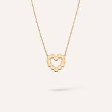 Aja Lunessa Heart Kalp Figürlü Altın Kolye