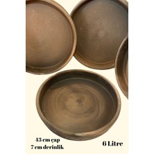 PremiumPort Aile Boyu Toprak Güveç Fırın Tepsisi, 12 Kişilik, 41 cm