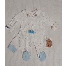 My Baby Kumsal CAYZEN Erkek Bebek Şapkalı Tulum 2li Set  0 - 3 ay 1097