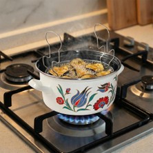 Serenk 22 cm Emaye Kızartma Tenceresi