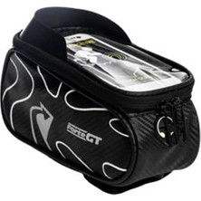 Xbyc 842 Bisiklet Kadro Üstü Çanta Siyah Gri