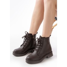 Aymood 02-2003 Kahve Galata Bağcıklı Fermuarlı Günlük Kadın Bot