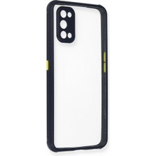 Buğz Realme 7 Pro Kılıf Miami Şeffaf Silikon - Lacivert