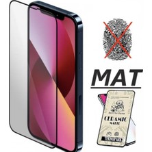 Teknoparkta Apple iPhone 13 Pro Mat Seramik Cam Nano Esnek Kırılmaz Full Tam Kaplayan Ekran Koruyucu