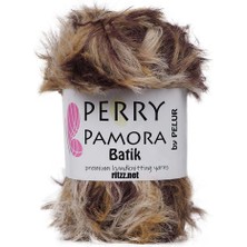 Ritzz Perry Pamora Batik Uzun Tüylü Kahve Bej