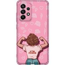 Lelia Samsung Galaxy A72 Uyumlu Baskılı Şeffaf Telefon Kılıfı | Koleksiyon: Queenmode Femme