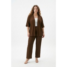 Şuranur Bürümcük Kumaş Kimono Takım