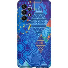 Lelia Samsung Galaxy A32 Uyumlu Baskılı Şeffaf Telefon Kılıfı | Koleksiyon: Colorwave Flux