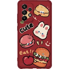 Lelia Samsung Galaxy A73 Uyumlu Baskılı Şeffaf Telefon Kılıfı | Koleksiyon: Snacktoon Delight