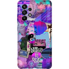 Lelia Samsung Galaxy A73 Uyumlu Baskılı Şeffaf Telefon Kılıfı | Koleksiyon: Neondream District