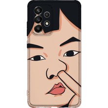 Lelia Samsung Galaxy A13 Uyumlu Baskılı Şeffaf Telefon Kılıfı | Koleksiyon: Memecraft Studio