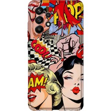 Lelia Samsung Galaxy A33 Uyumlu Baskılı Şeffaf Telefon Kılıfı | Koleksiyon: Chromatica Aura