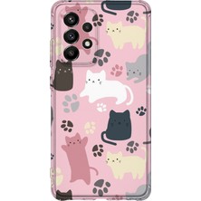 Lelia Samsung Galaxy A52 Uyumlu Baskılı Şeffaf Telefon Kılıfı | Koleksiyon: Cute Animals