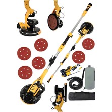 PremiumPort 360° Ledli Alçıpan Zımpara Makinesi, Toz Emici, Pro Kollu