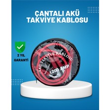 1200 Amper Akü Takviye Kablosu 2 Metre Izoleli Bakır Uçlu - EMTHBA6980-8627