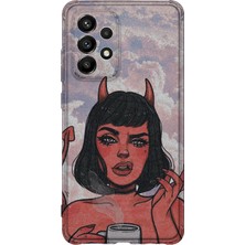 Lelia Samsung Galaxy A33 Uyumlu Baskılı Şeffaf Telefon Kılıfı | Koleksiyon: Queenmode Femme