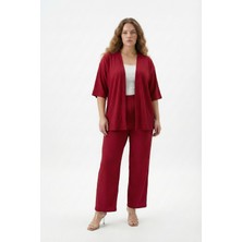 Şuranur Bürümcük Kumaş Kimono Takım