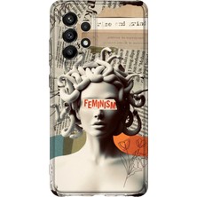 Lelia Samsung Galaxy A72 Uyumlu Baskılı Şeffaf Telefon Kılıfı | Koleksiyon: Queenmode Femme