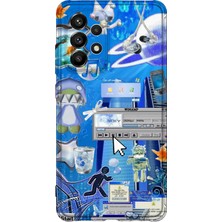 Lelia Samsung Galaxy A32 Uyumlu Baskılı Şeffaf Telefon Kılıfı | Koleksiyon: Aeroglass Mirage