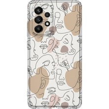 Lelia Samsung Galaxy A32 Uyumlu Baskılı Şeffaf Telefon Kılıfı | Koleksiyon: Oneline Essence