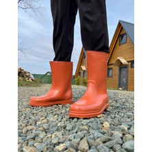 Erkek Inşaat Bahçe Tarım Su Geçirmez Kaymaz Taban Krep Çizme